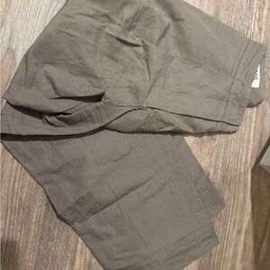 COS women Khaki Chinos - cropped